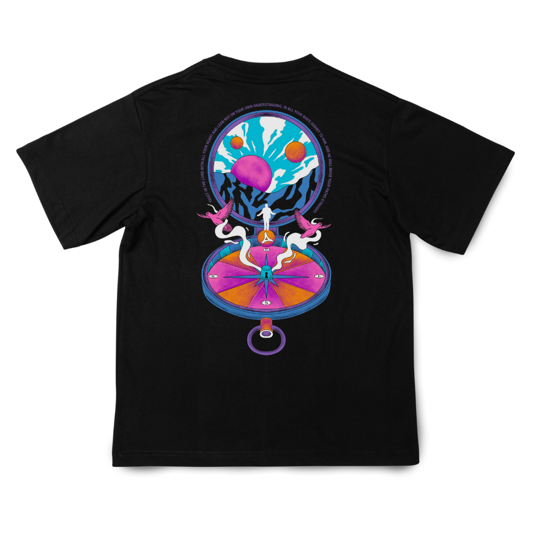 T-Shirt Merchandise Graphic Compass Art 3